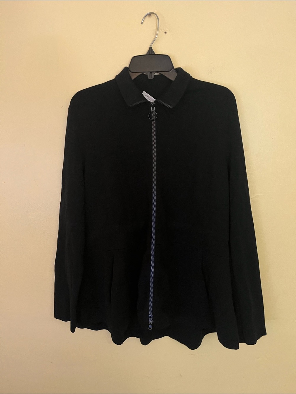 Akris Black Zip-Front Men’s Jacket Size Large